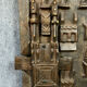 Central Africa around 1900 2 very large doors entirely carved iguanas,