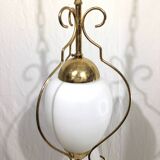 1-light lantern in gold metal
