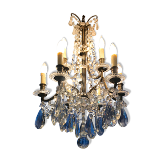 Crystal chandelier diamond cut 9 fires 1880