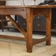 Grande table de ferme en orme massif 1950’s