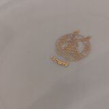 Set of 8 old dessert plates in French earthenware Moulin des Loups from the 50s