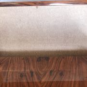 Lacquered 3-drawer chest with rosewood veneer.
