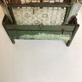 Octagonal bird cage made of wood and wire around 1920