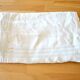 Woven linen country tablecloth - old square tablecloth 160x160 *B3*