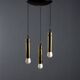 Suspension vintage en métal et laiton, design, Italie, années 1960