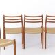 4 of 8 Niels Otto Møller Model 78 Dining Chairs | Danish Teak 1960s Vintage