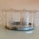 Round ceiling lamp in bubbled glass vintage 60s-70s