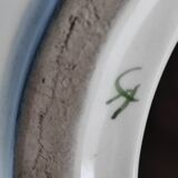 Hand-painted ceramic vase with floral decoration – H 33 cm