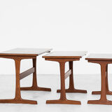 Tables gigognes en teck par Kai Kristiansen pour Vildbjerg