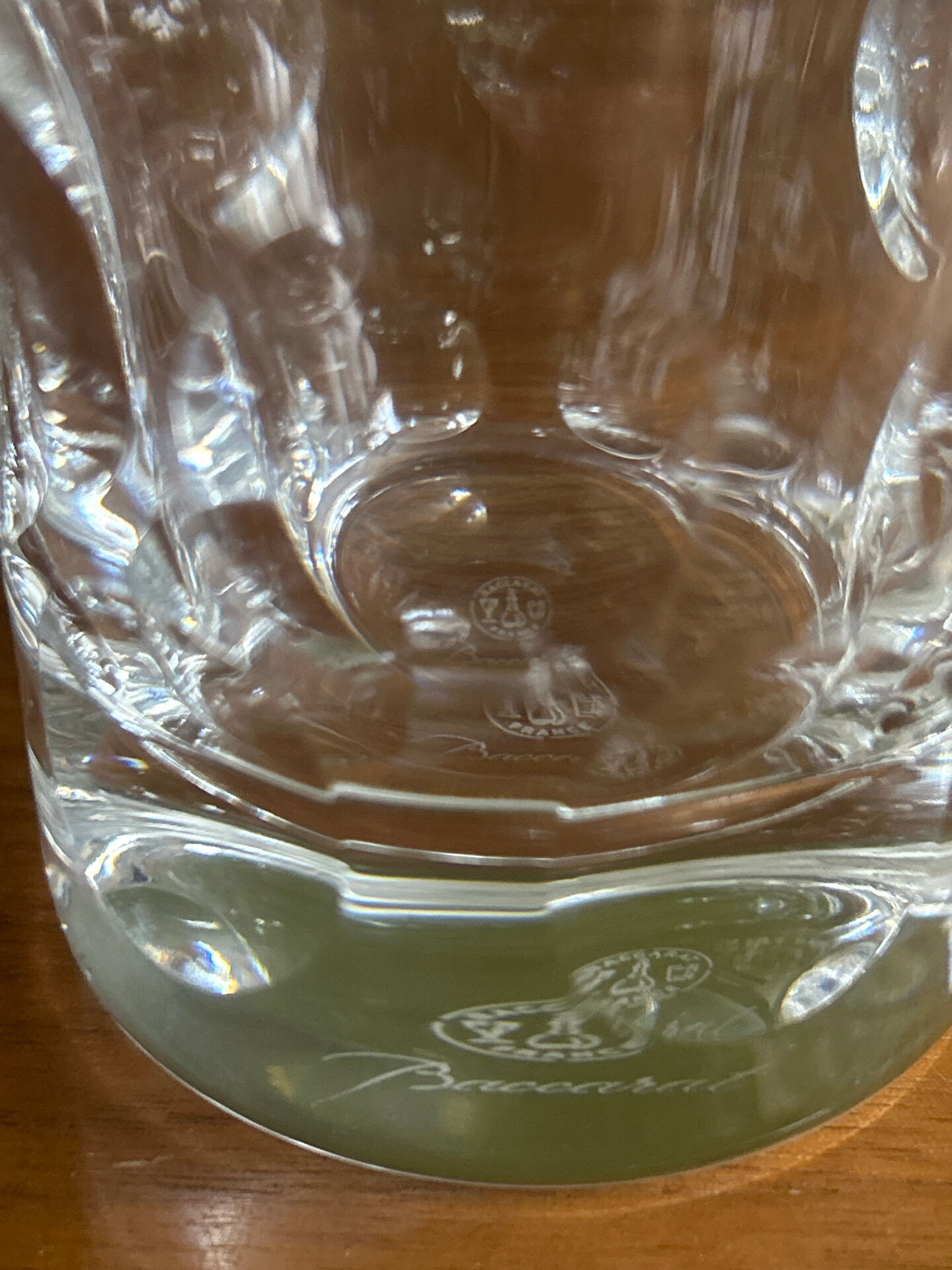 Baccarat crystal Beluga glass
