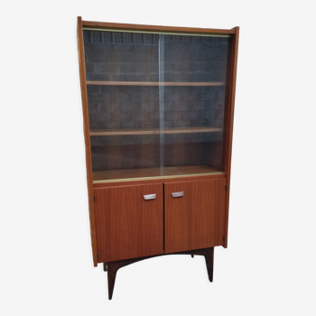 Teak library display case