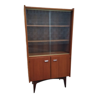 Teak library display case