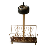 Magazine rack + ashtray from the 60s