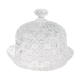 Round dish with crystal bell