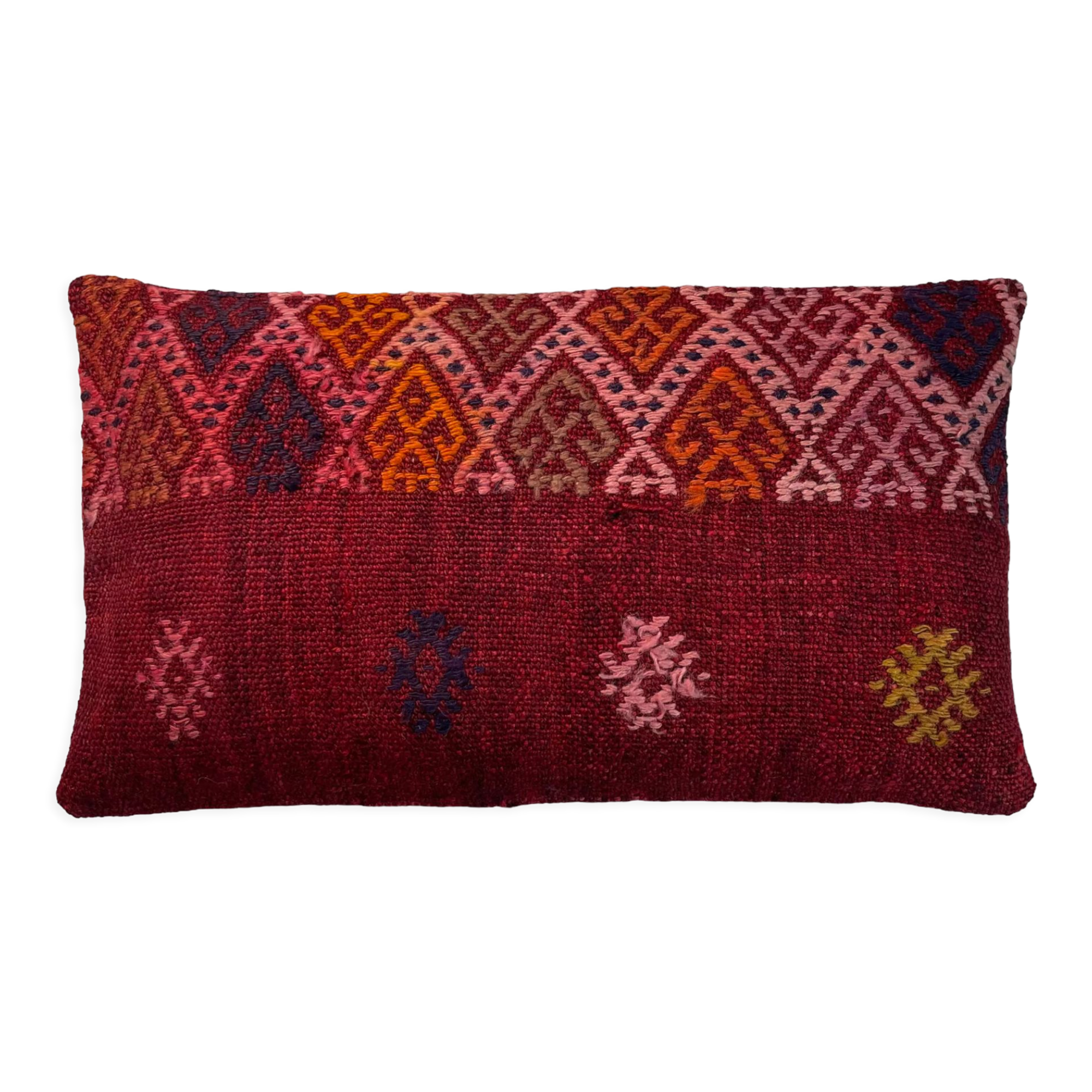 Vintage turkish kilim cushion cover 30x50cm