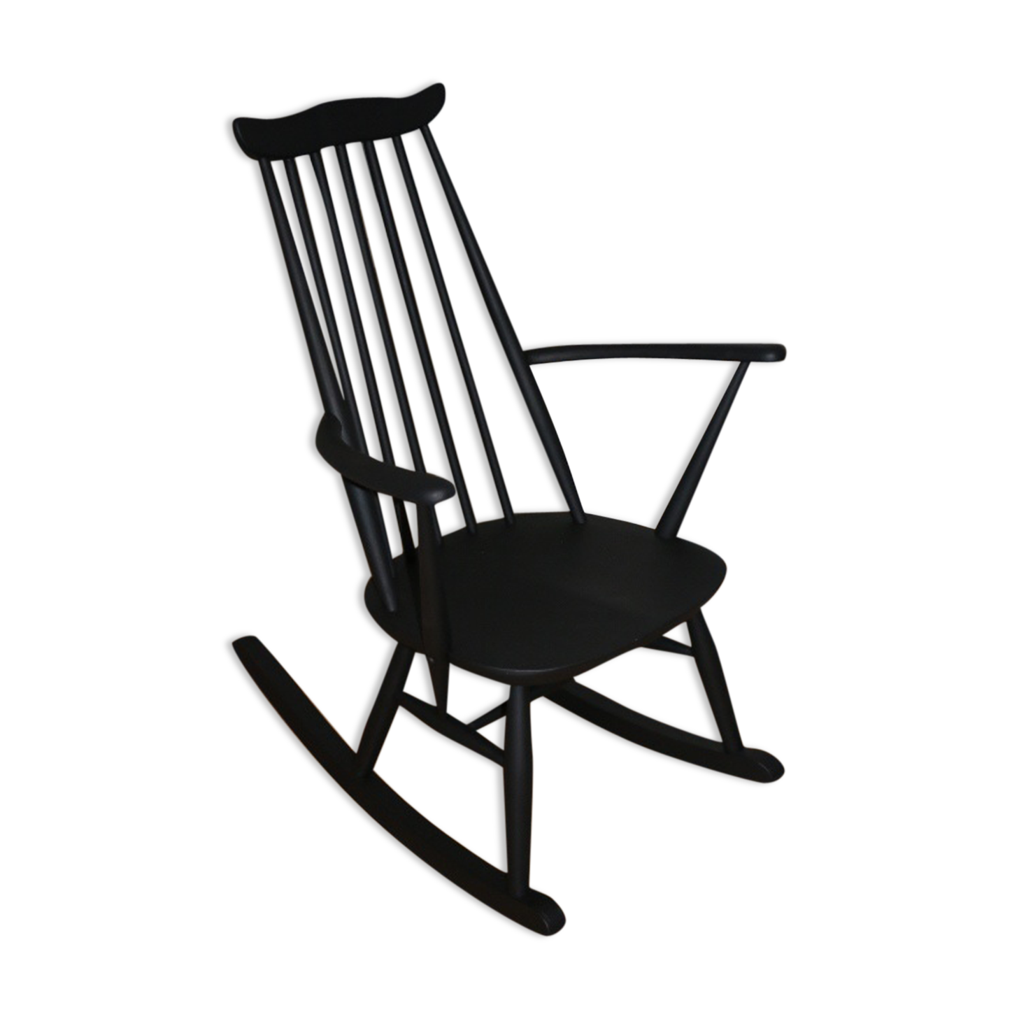 Ercol black rocking chair