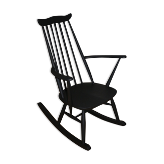 Rocking-chair ercol noir