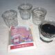 Pair of 2 old jam pots 500 ml
