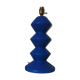 Lampe de table vintage en céramique bleue