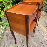 Pair of Louis XV bedside tables in cherry wood.