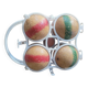 Jeu de boules en bois 60's