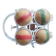 Jeu de boules en bois 60's