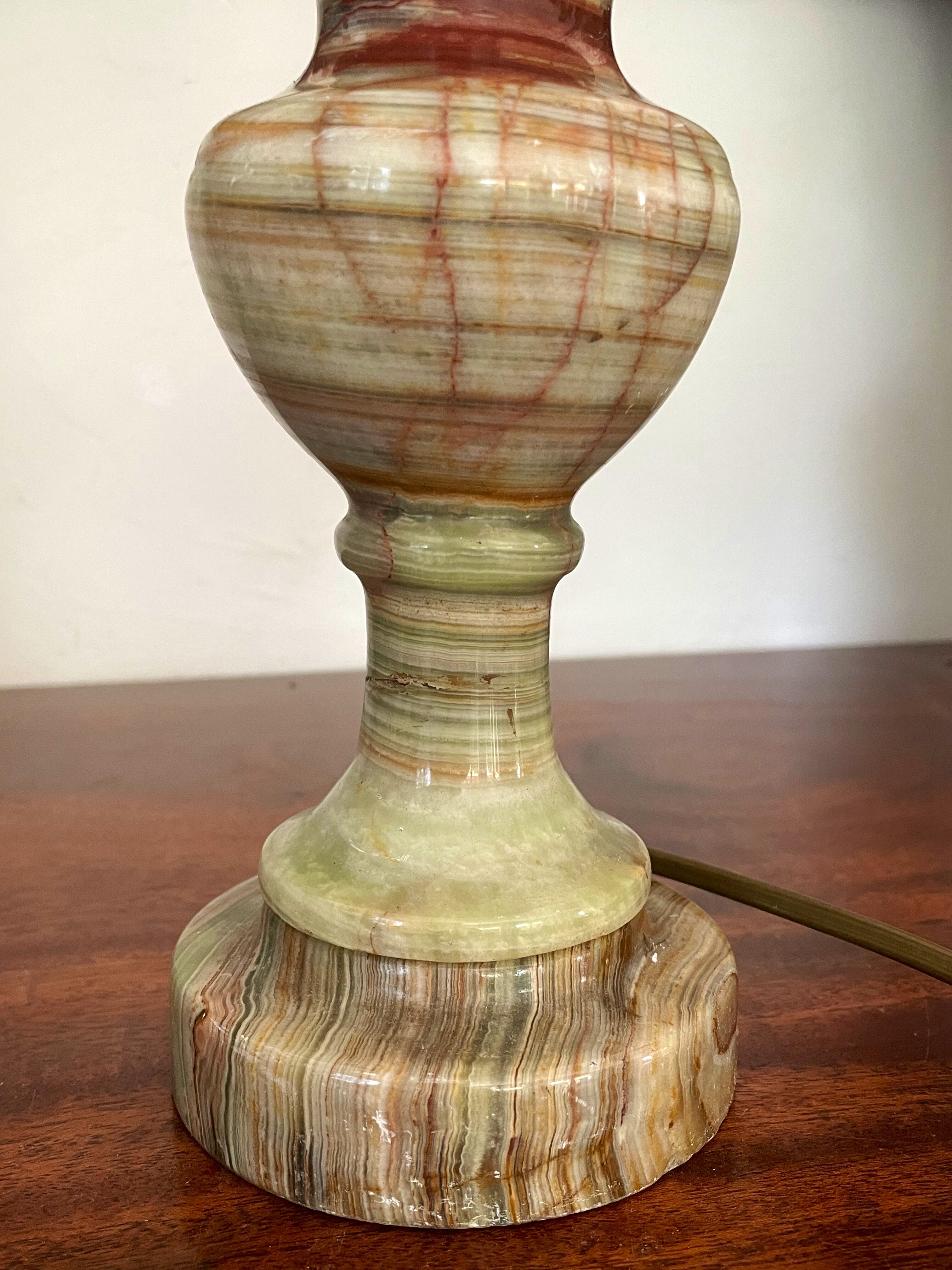 Vintage onyx lamp