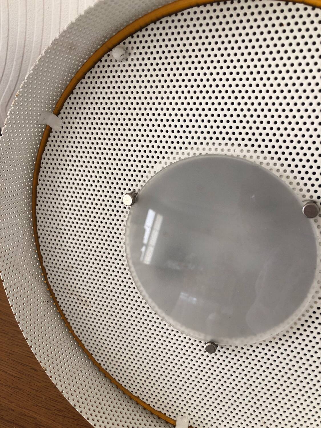 Vintage yellow Cubi Spot industrial pendant light