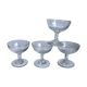Set of 4 glasses / liquor cups in molded glass 20s