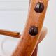 1900 curved wood armchair