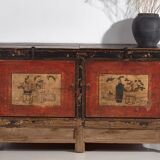 Ancien buffet rouge à deux portes (vers 1900) #50