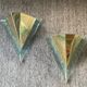Pair of Hollywood Regency style wall lights