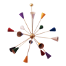 Sputnik chandelier 16 multicolored arms