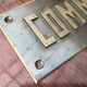 Old professional plaque "Police Commissioner" 35x7 cm