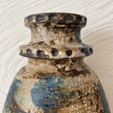 Large brutalist ceramic vase from West Germany, 1960s/1970s