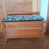 Vintage wooden storage bench