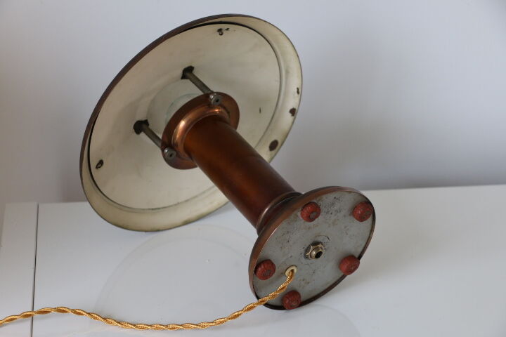 Copper mushroom lamp circa 1940