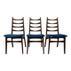 Suite de 3 chaises "design scandinave".