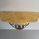 Mid-century floating wall console in wrought iron, 1950, Italy