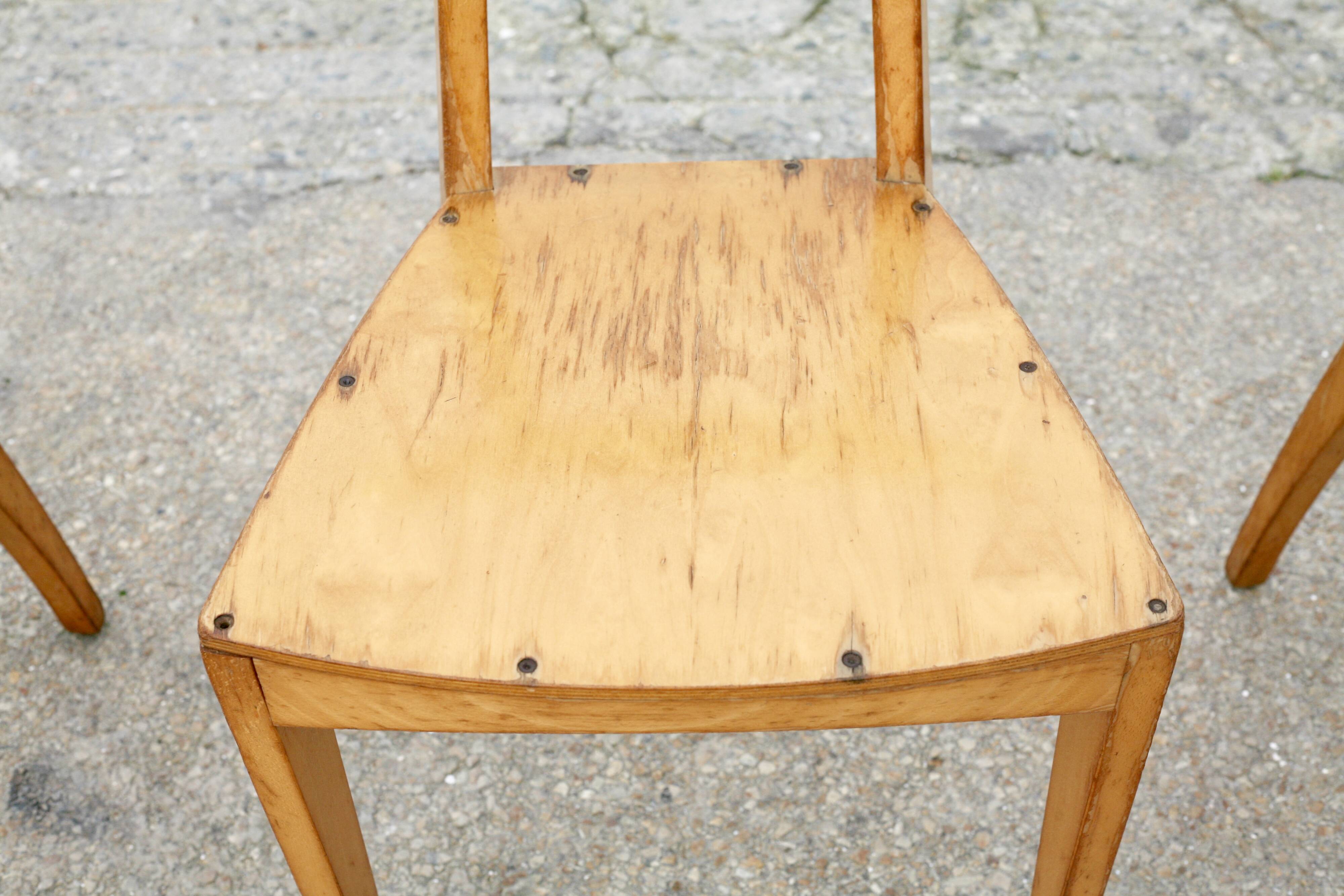 5 chairs by Thibault Desombre, 1990