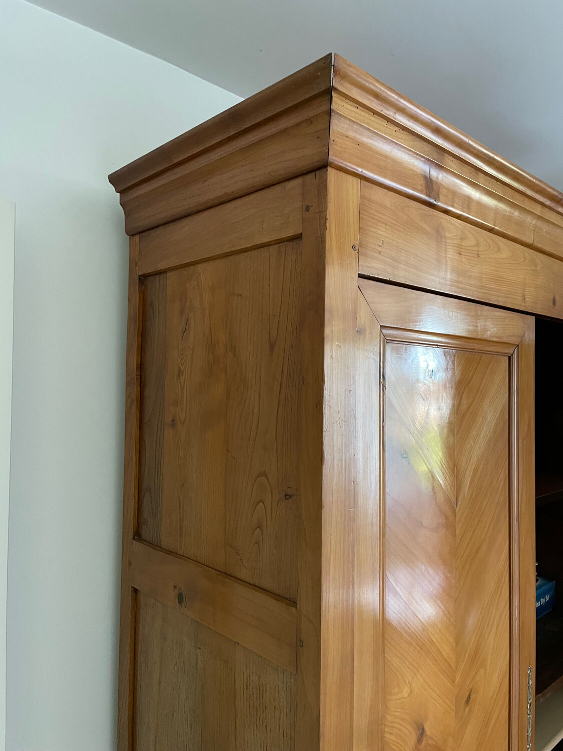 Old doweled wooden cabinet