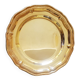 Plat rond christofle en métal argenté.