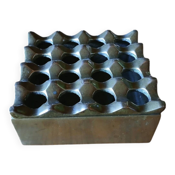 Ultima ashtray, solid brass, Sweden 1970