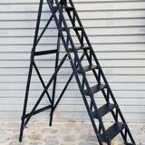 Old wooden workshop stepladder