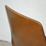 Series of 8 compass foot chairs