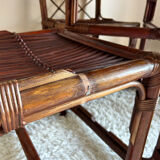 70s bamboo table and chairs