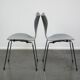 Set of 4 original grey Fritz Hansen butterfly chairs from 1984 Danish design