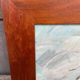 Large painting Les Halles de Paris Pierre Gogois