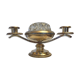 Silver metal table center