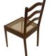 Vintage Teak Chair with Webbing - 1970s Design